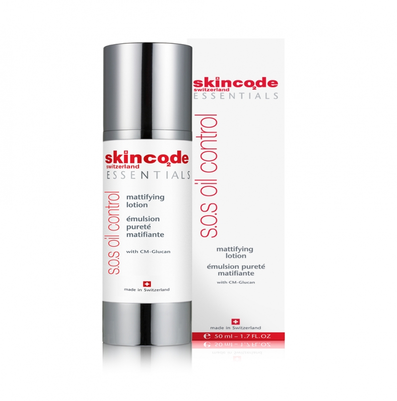 Nhũ tương điểu trị mụn kiểm soát dầu và phục hồi là da tổn thương Skincode essential oil control mattifying lotion